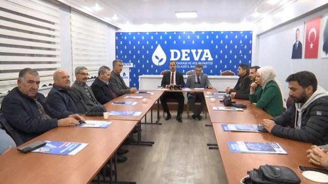 DEVA PARTİSİ, ELAZIĞ’DA YEREL SEÇİM HAZIRLIKLARINI SÜRDÜRÜYOR