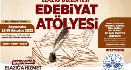 Elazığ Belediyesi “Edebiyat Atölyesi” Başvuruları Devam Ediyor