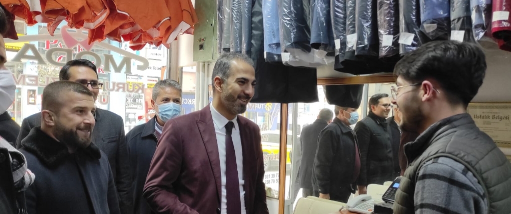 DEVA PARTİSİ İL TEŞKİLATI ESNAFLARI ZİYARET ETTİ