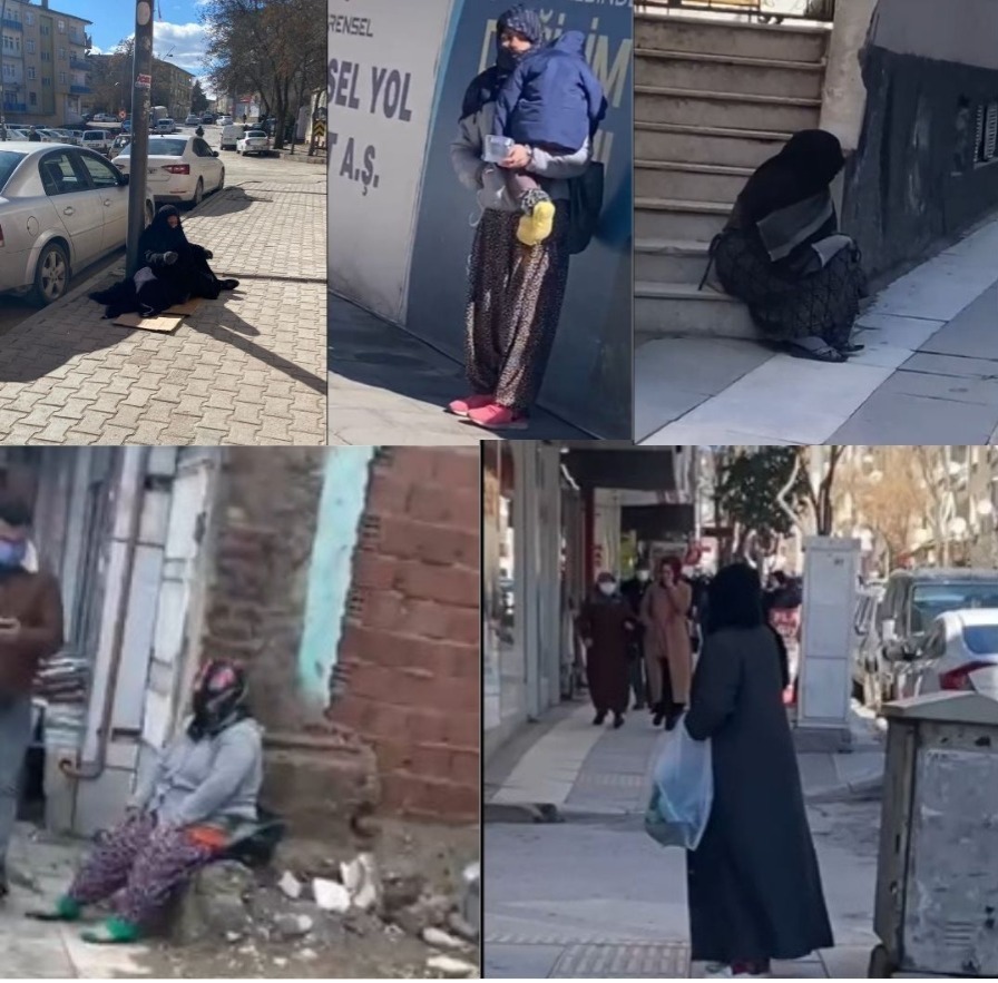 VATANDAŞ DİLENCİLERDEN YAKA SİLKTİ!  YETKİLİLER NEDEN MÜDAHALE ETMİYOR?