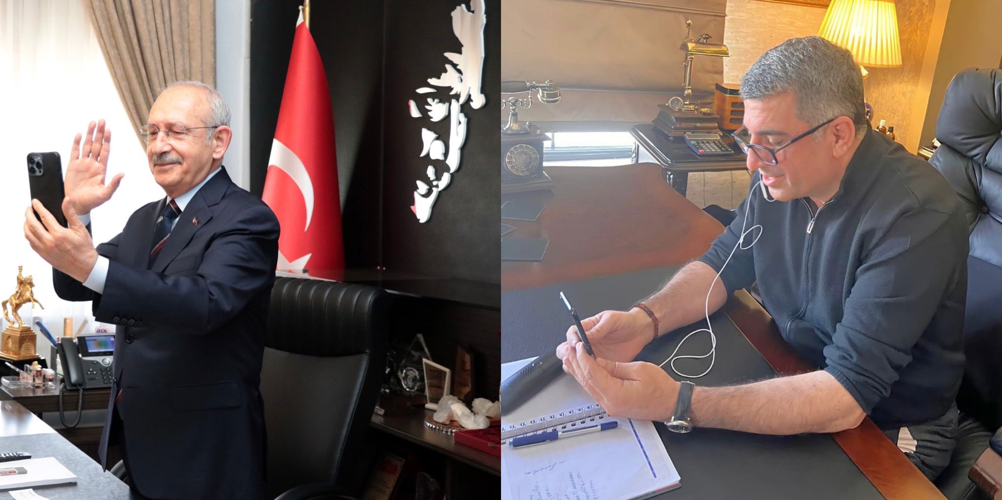 CHP GENEL BAŞKANI KILIÇDAROĞLU VE MİLLETVEKİLİ EROL TAKSİCİ ESNAFI İLE GÖRÜŞTÜ