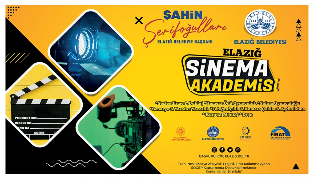 ELAZIĞ SİNEMA AKADEMİSİ YENİ YÜZLERİNİ ARIYOR