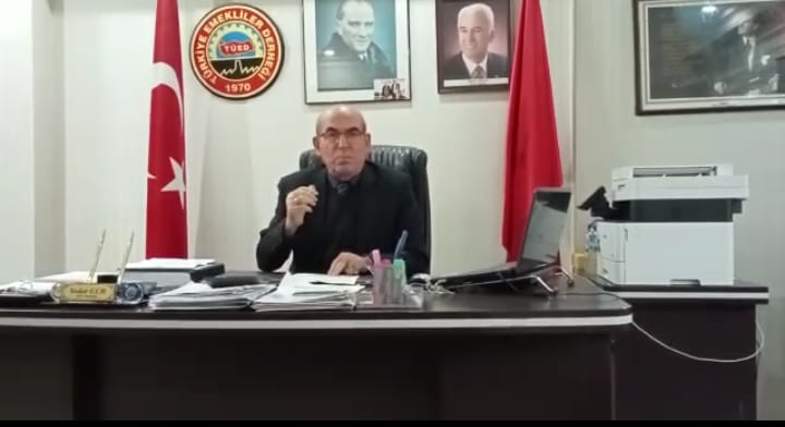 TÜED ELAZIĞ ŞUBE BAŞKANI GÜR: AÇLIK SINIRI 7 BİN 800 LİRA İKEN EN DÜŞÜK EMEKLİ MAAŞINI  5 BİN 500’E ÇIKARDIĞINIZA MI SEVİNİYORSUNUZ?