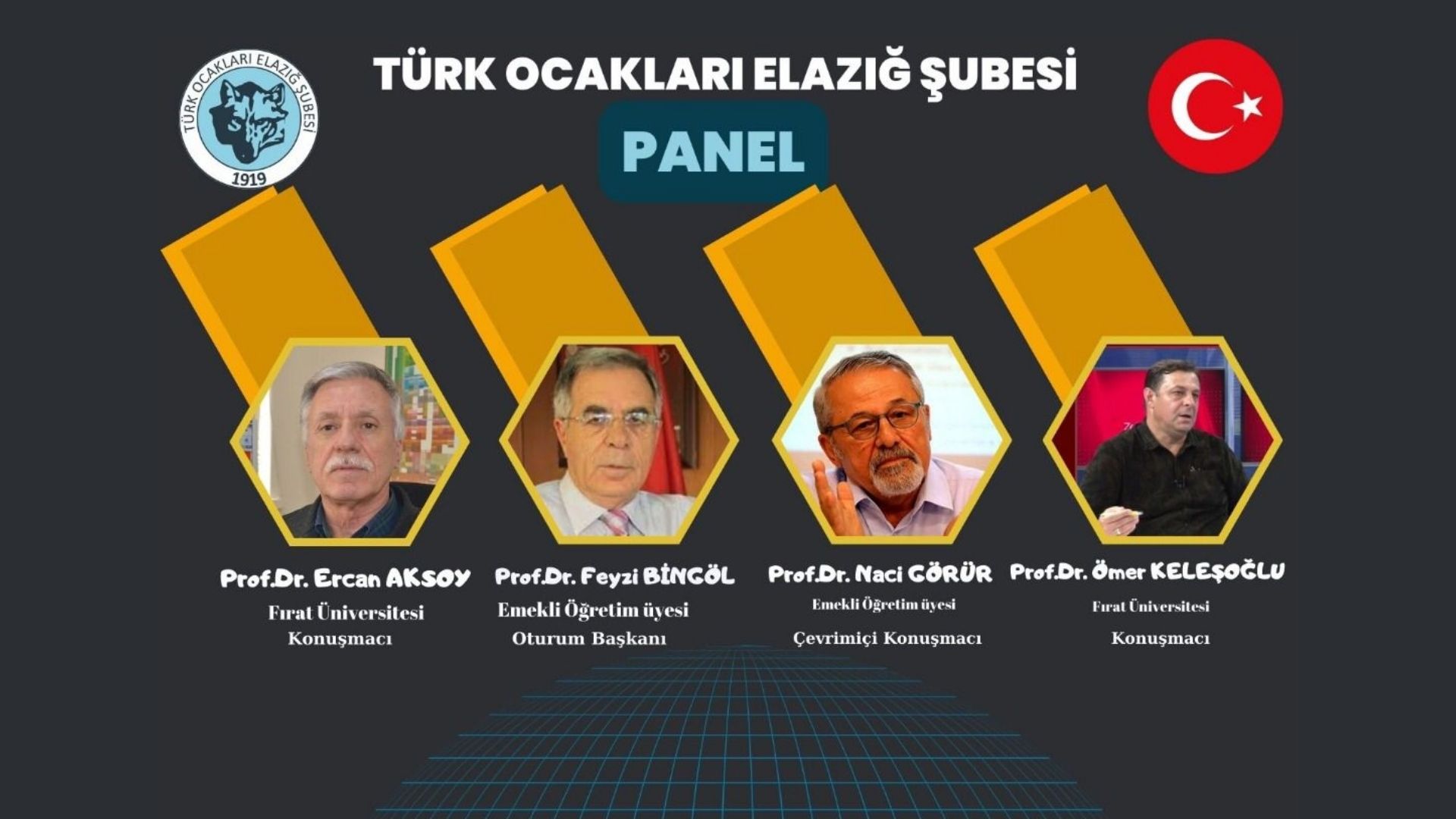 TÜRK OCAKLARI ELAZIĞ ŞUBESI DEPREM GERÇEĞI VE ELAZIĞ KONULU PANEL DUZENLIYOR