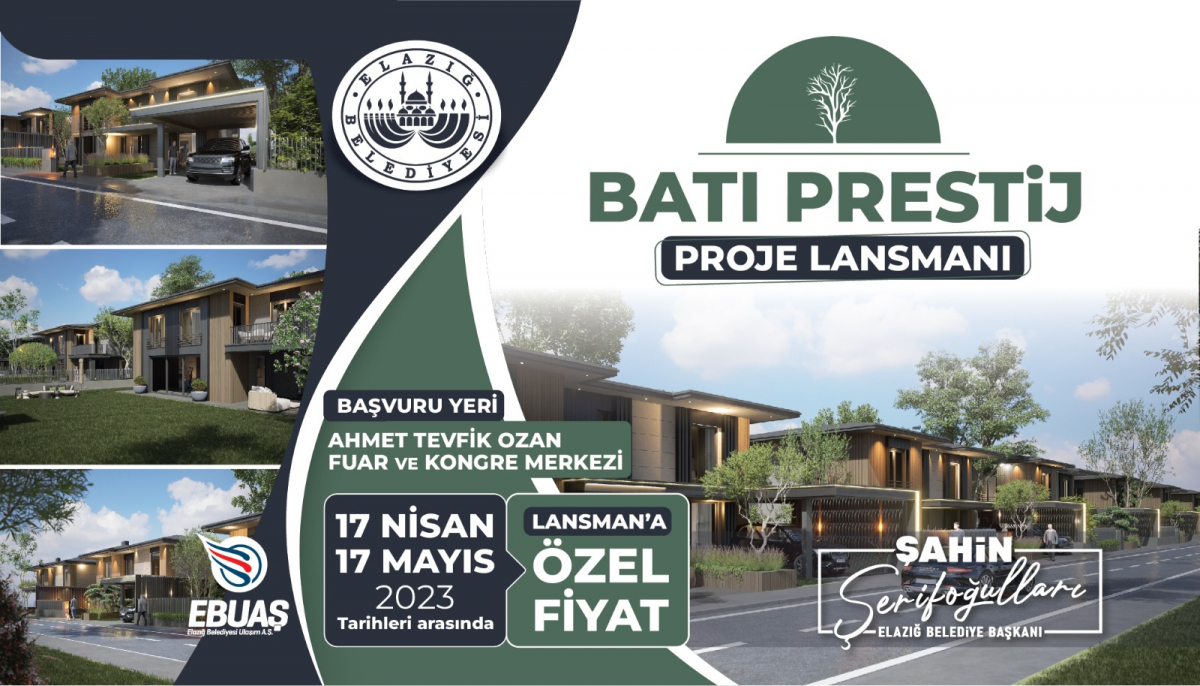 ELAZIĞ BELEDİYESİ’NDEN VİZYON BİR PROJE DAHA ŞEHRİN EN PRESTİJLİ KONUTLARININ SATIŞI BAŞLADI