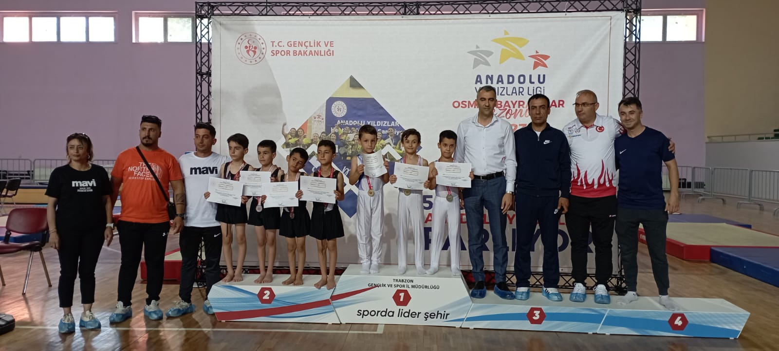 ERKEK JİMNASTİKÇİLER GRUP 1. OLDULAR…