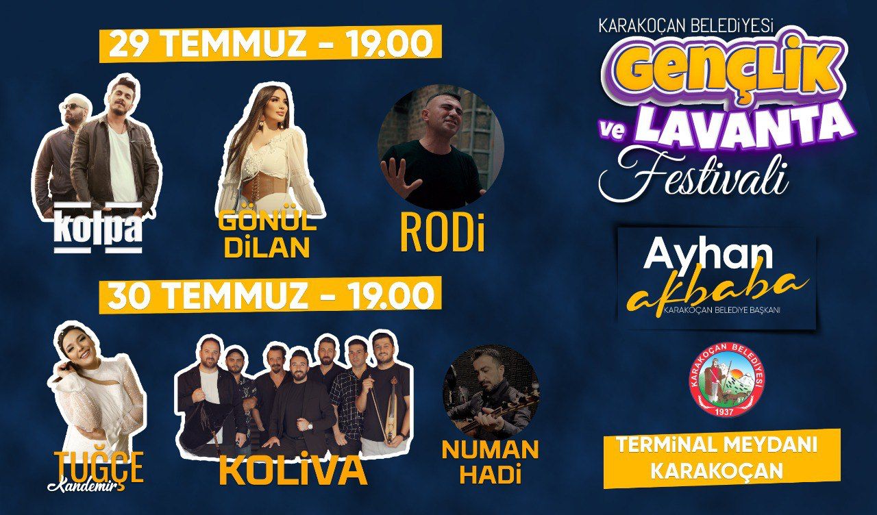 KARAKOÇAN BELEDİYESİ  2. GENÇLİK VE LAVANTA FESTİVALİ’NE EV SAHİPLİĞİ YAPMAYA HAZIRLANIYOR