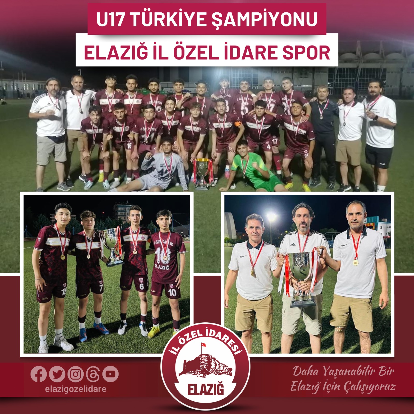 U17 Türkiye Şampiyonu Elazığ İl Özel İdare Spor