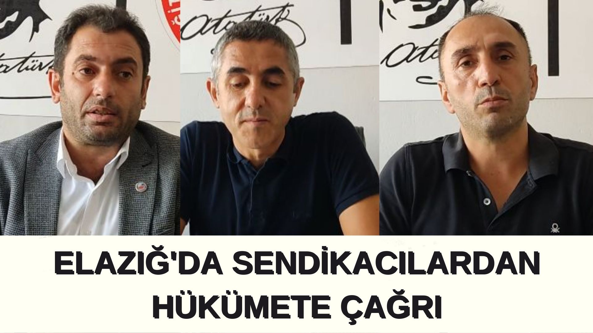 ELAZIĞ’DA SENDİKACILARDAN HÜKÜMETE ÇAĞRI!