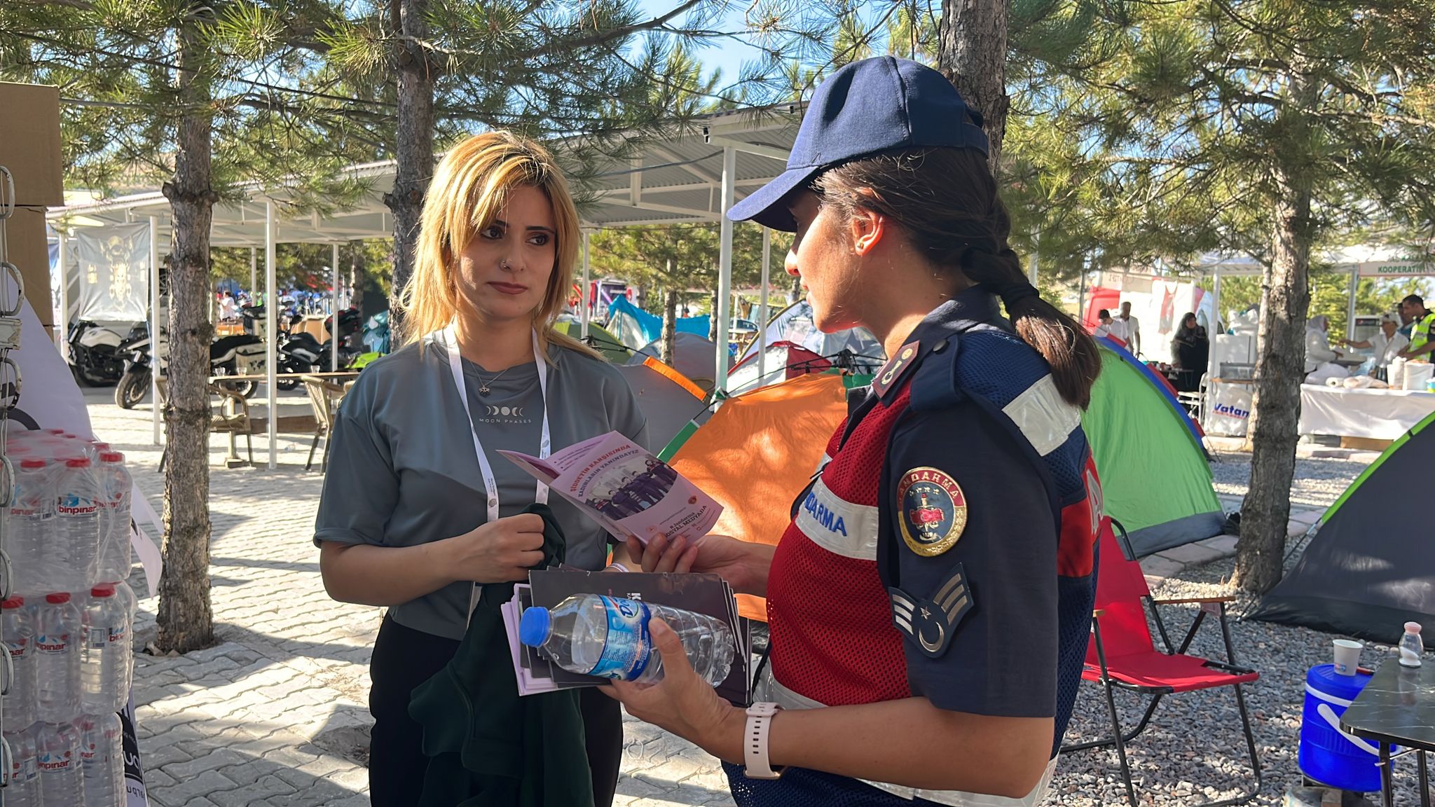 AĞIN MOTOFEST’E KATILAN VATANDAŞLARA KADES UYGULAMASI ANLATILDI