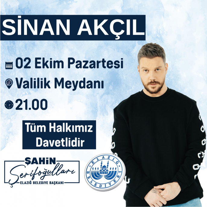 ELAZIĞ BELEDİYESİ, SİNAN AKÇIL’I VATANDAŞLARLA BULUŞTURACAK
