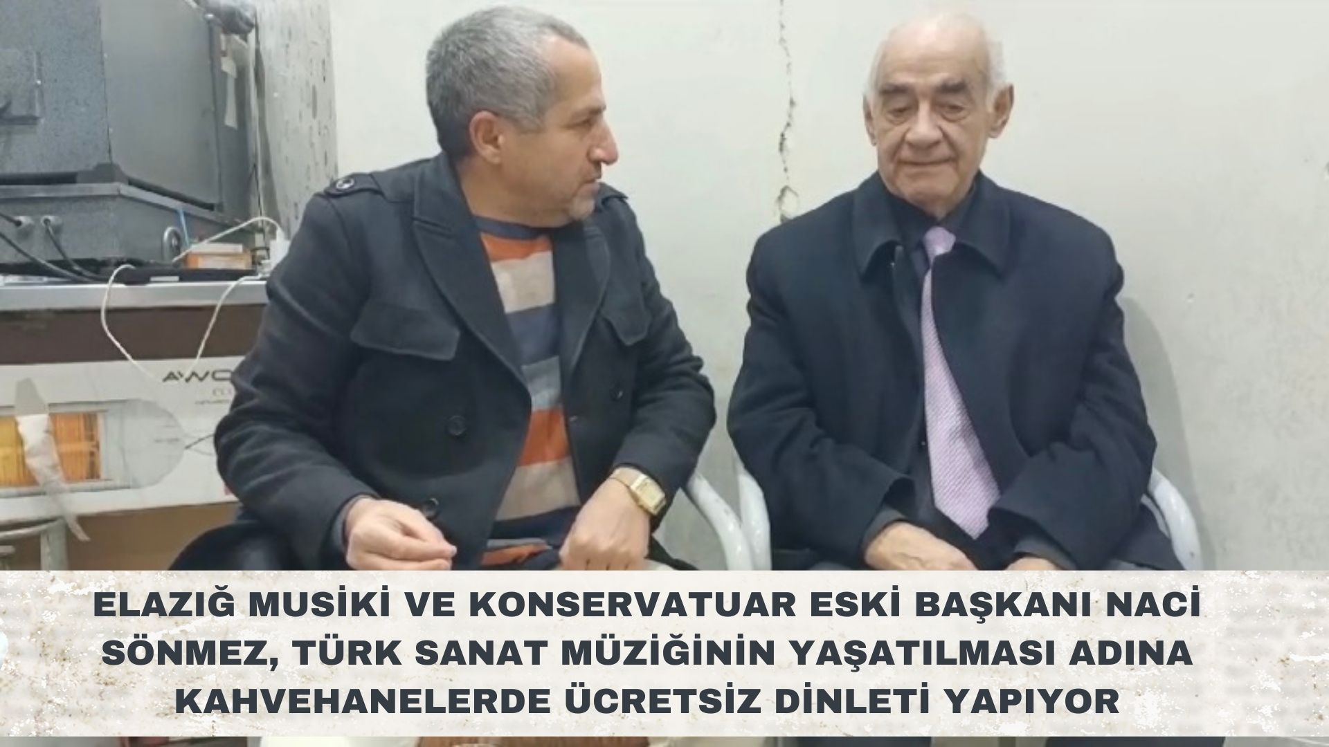 KAHVEHANELERDE ÜCRETSİZ TÜRK SANAT MÜZİĞİ DİNLETİSİ YAPARAK SANATI YAŞATMAYA DEVAM EDİYOR