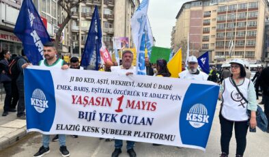 ELAZIĞ’DA 1 MAYIS İŞÇİ BAYRAMI KUTLAMALARI