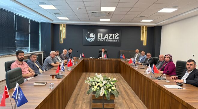 Elazığ Kent Konseyi aylık mutat toplantısını gerçekleştirdi.