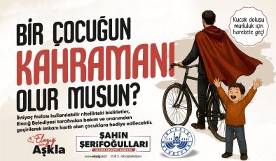 Elazığ Belediyesi’nden “Bir Çocuğun Kahramanı Olur musun?” kampanyası