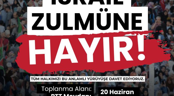 CHP’Lİ GÜRSEL EROL ÖNCÜLÜĞÜNDE ELAZIĞ’DA “İSRAİL ZULMÜNE HAYIR” YÜRÜYÜŞÜ DÜZENLENECEK