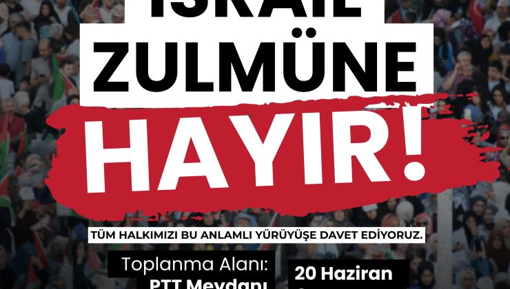 CHP’Lİ GÜRSEL EROL ÖNCÜLÜĞÜNDE ELAZIĞ’DA “İSRAİL ZULMÜNE HAYIR” YÜRÜYÜŞÜ DÜZENLENECEK