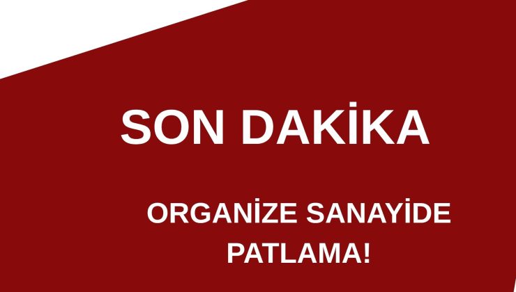 Elazığ Organize Sanayi Bölgesi’nde Patlama: Tüp Firmasında Meydana Geldi