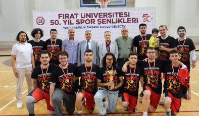 FIRAT ÜNİVERSİTESİNDE 50. YIL SPOR ŞENLİKLERİ COŞKUYLA TAMAMLANDI