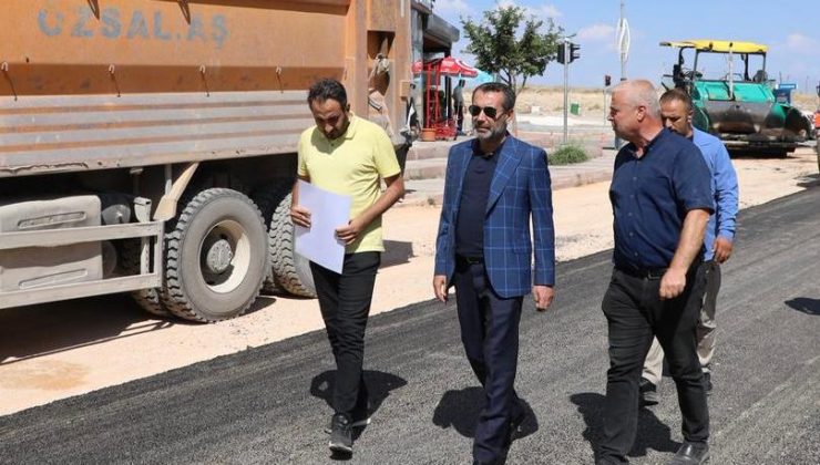 BAŞKAN ŞERİFOĞULLARI, YOL YENİLEME ÇALIŞMALARINI İNCELEDİ