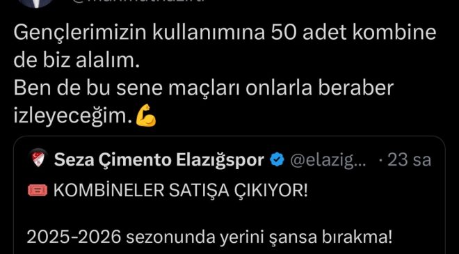 NAZIRLI’DAN GENÇLERE 50 KOMBİNE