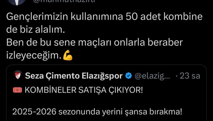 NAZIRLI’DAN GENÇLERE 50 KOMBİNE