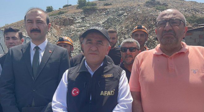 Vali Hatipoğlu’ndan açıklama:”Kurtarma çalışması devam ediyor”