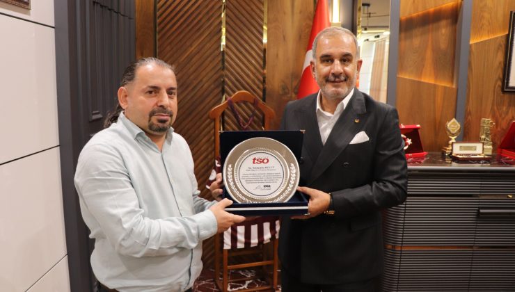 Selahattin Bulut’a Elazığ TSO’dan  Plaket