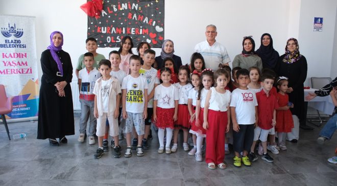 ELAZIĞ BELEDİYESİ YAZ KUR’AN KURSU MEZUNLARINI VERDİ