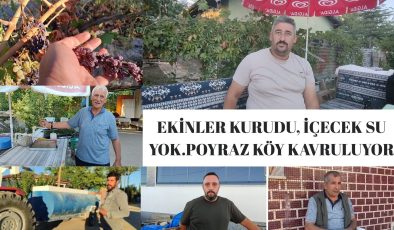 İçmeye su bulamıyorlar…Ne olacak bu Poyraz Köy’ün hali?