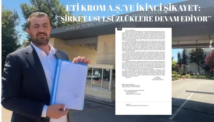 Alacakaya Belediye Başkanı Altınışık Eti Krom A.Ş’yi usulsüz işlem yaptığı gerekçesi ile şikayet etti