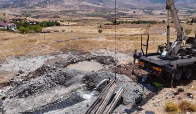 Maden Kartaldere Köyü’nde yürütülen sondaj çalışmaları tamamlandı.