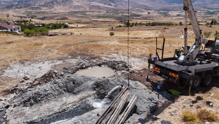 Maden Kartaldere Köyü’nde yürütülen sondaj çalışmaları tamamlandı.