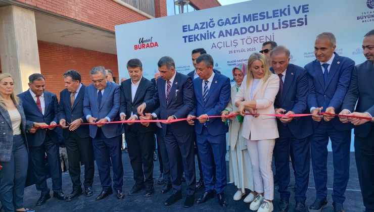 İBB’nin yaptırdığı Gazi Mesleki ve Teknik Anadolu Lisesi’nin açılış töreni gerçekleşti..