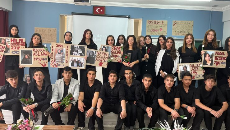 Lise Öğrencilerinden kadın cinayetine hayır etkinliği: ”Bu toplum düzelmedikçe daha çok Narinler incinir, daha çok Rojinler katledilir.”