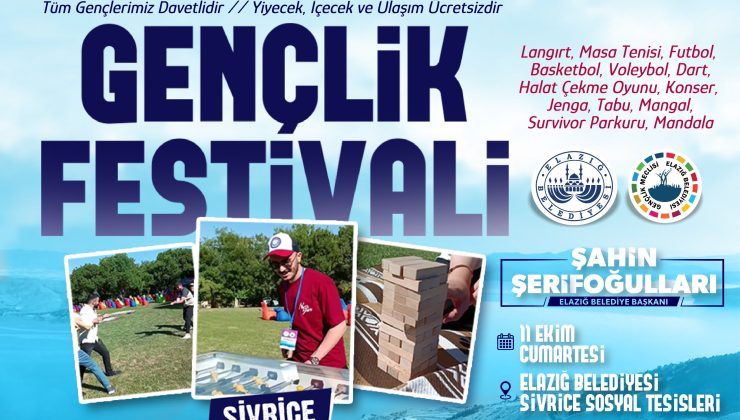 ELAZIĞ BELEDİYESİ GENÇLİK MECLİSİ’NDEN GENÇLİK FESTİVALİ