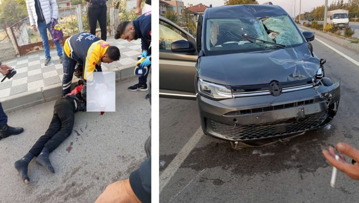 Yurtbaşı’nda Trafik Kazası: Motosiklet Sürücüsü Hastanelik Oldu