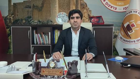 Elazığ Kahveciler ve Kıraathaneciler Oda Başkanı Ferhat Evsen” Açlıkla boğuşan emekli ve asgari ücretli için çay ocağında çay içmek lüks”