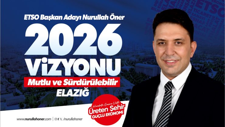 NURULLAH ÖNER: “2026’DA MUTLU VE SÜRDÜRÜLEBİLİR ELAZIĞ”