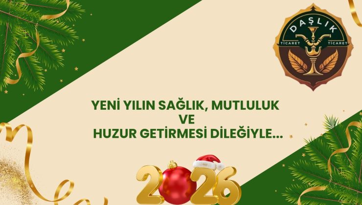 DAŞLIK TİCARET MUTLU YILLAR DİLER
