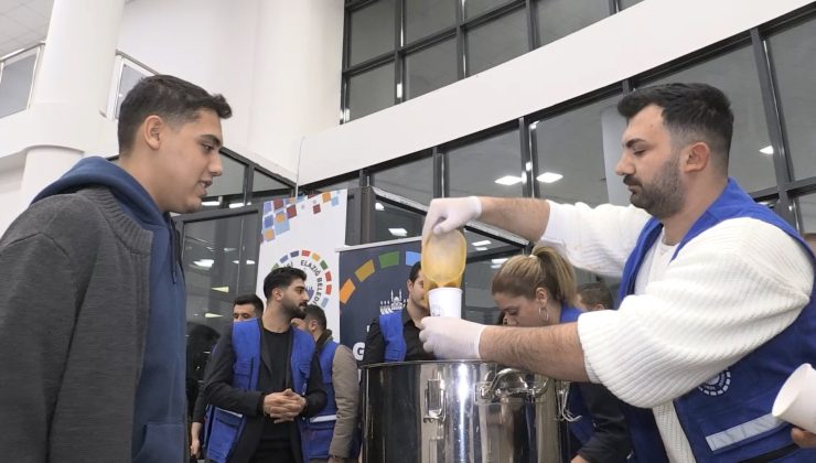 Elazığ Belediyesi’nden Öğrencilere Sıcak Çorba İkramı