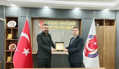 Diyanet-Sen Elazığ Şubesinden Fırat Havzası Gazeteciler Cemiyeti’ne Ziyaret