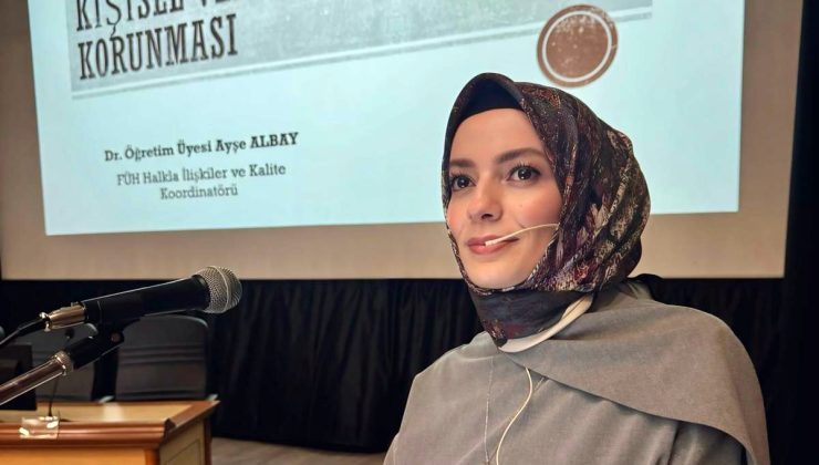 Fırat Üniversitesi Hastanesi’nde “Sağlık Kurumlarında Kişisel Verilerin Korunması” konulu eğitim sunumu gerçekleştirildi.