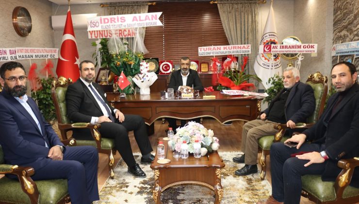 SAADET PARTİSİ İLBAŞKANI YUNUS EMRE YÜKSEL KONGRELERİNİ YAPAN ODA BAŞKANLARINA TEBRİK ZİYARETİNDE BULUNDU