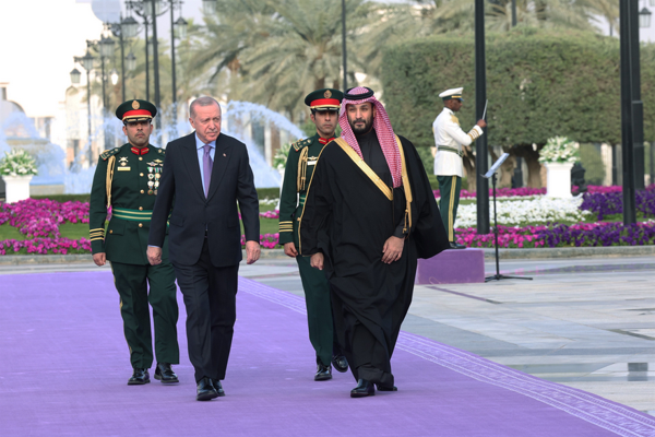 Cumhurbaşkanı Erdoğan, Muhammed bin Selman ile bir araya geldi