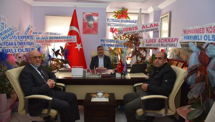 ELAZIĞ TİCARET BORSASI BAŞKANI DUMANDAĞ KOVANCILAR VE KARAKOÇAN’DA TEMASLARDA BULUNDU