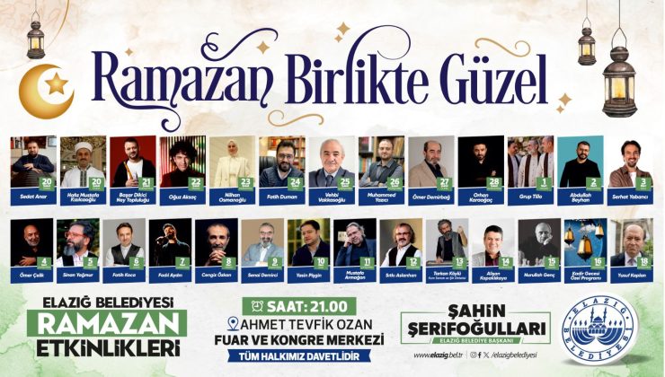 ELAZIĞ BELEDİYESİ’NDEN  RAMAZAN ETKİNLİKLERİ
