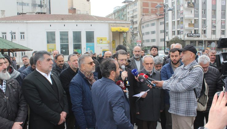 Elazığ’da İran’a yönelik saldırılar protesto edildi