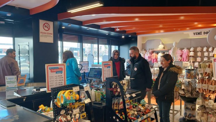 Elazığ’da Market ve İşletmelere Poşet Denetimi