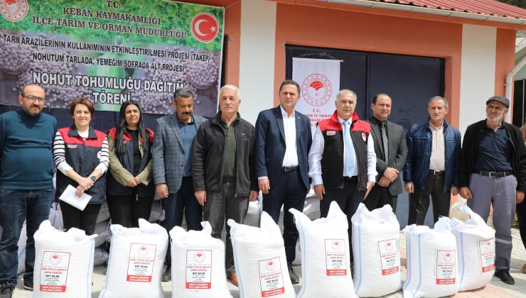 Elazığ’da 150 Üreticiye 24 Ton Nohut Tohumu Dağıtıldı